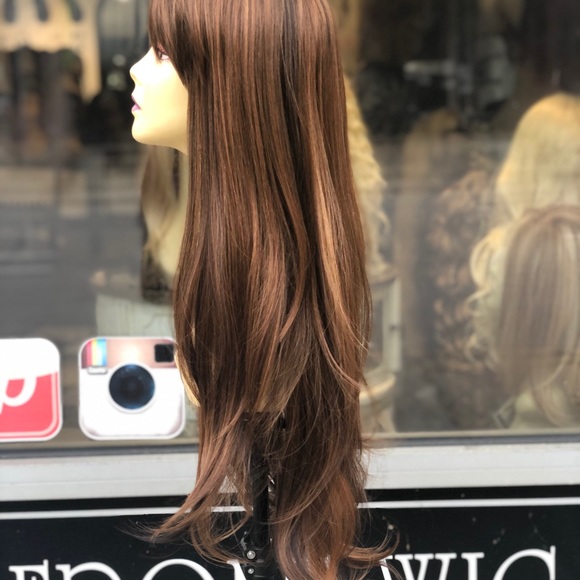Long copper brown bangs wig 2020 - Picture 3 of 9